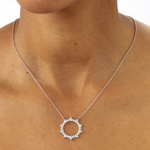 1.75 ctw. Aerial Eclipse Large Pendant in 18K White Gold