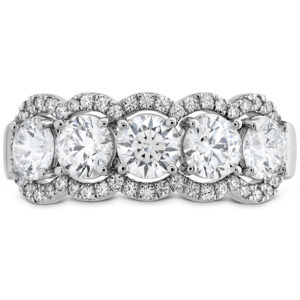 1.55 ctw. Aurora Five Diamond Band in 18K White Gold