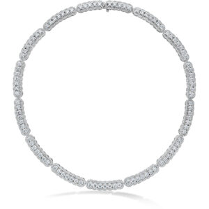 20.21 ctw. Aurora Line Necklace in 18K White Gold