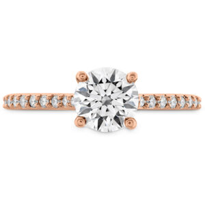 0.18 ctw. Camilla HOF Engagement Ring - Dia Band in 18KY/PLAT