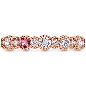 0.57 ctw. Behati Beaded Band with Sapphires in 18K Rose Gold