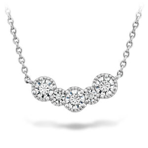 0.46 ctw. Behati Beaded Pendant - Small in 18K White Gold